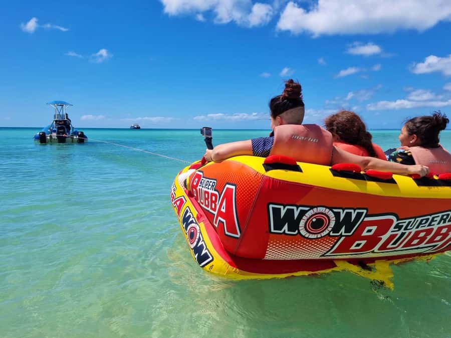 From Hervey Bay: Remote K'gari Tour by Boat with Lunch - Wathumba Creek: clear water and the busiest activity stop