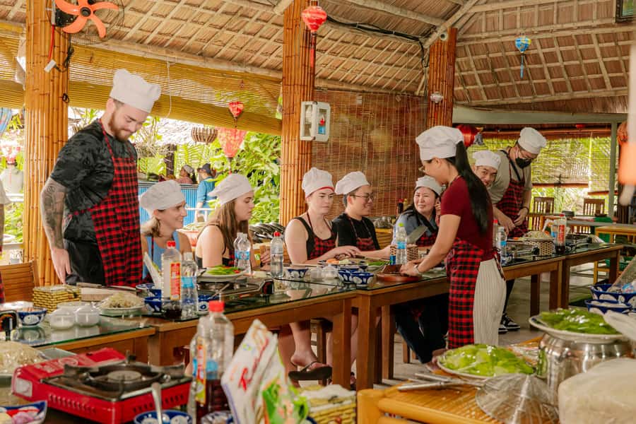 From Hoi An: Market Tour, Basket Boat Ride and Cooking Class - The rural cooking class is the main event