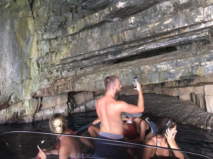 From Hvar: Blue Cave, Green Cave & 5 Islands Speedboat Tour - The Green Cave: A Quick Look With a Choice