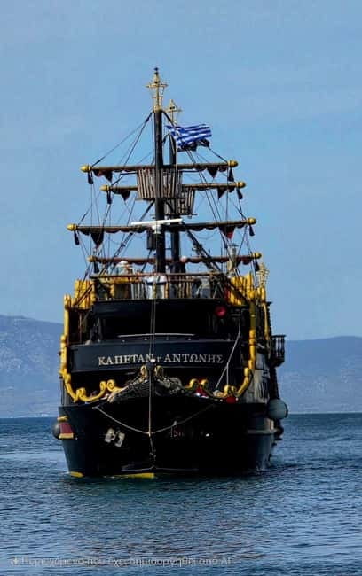 From Kos: 3-Island Boat Trip with BBQ & Water Slide - Plati turns the final stop into a party