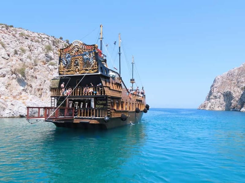 From Kos:A full day cruise in the newest luxury vessel! - Boarding the 33-meter Captain Morgan in Kos
