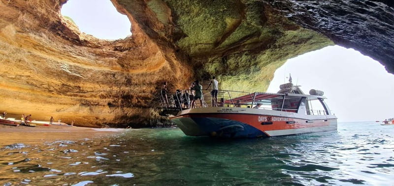 From Lagos: Benagil Caves Catamaran Cruise - Reaching Benagil Sea Cave