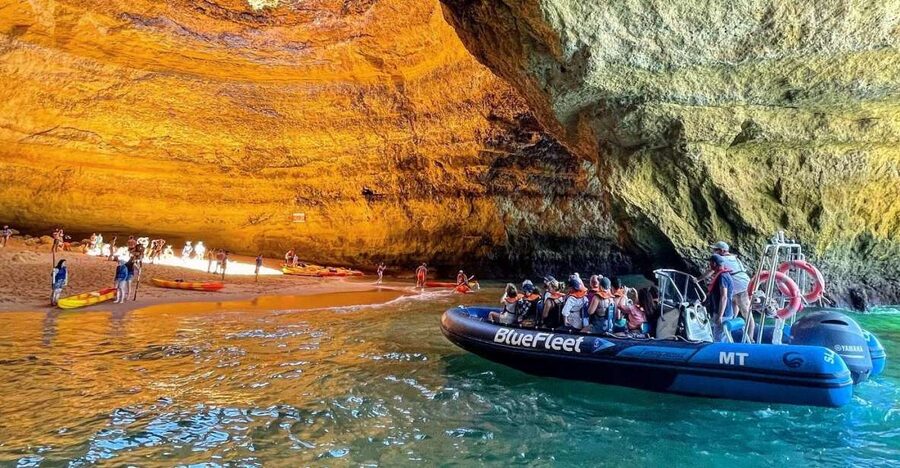 From Lagos: Boat Cruise to Benagil - Entering Benagil Cave from the water