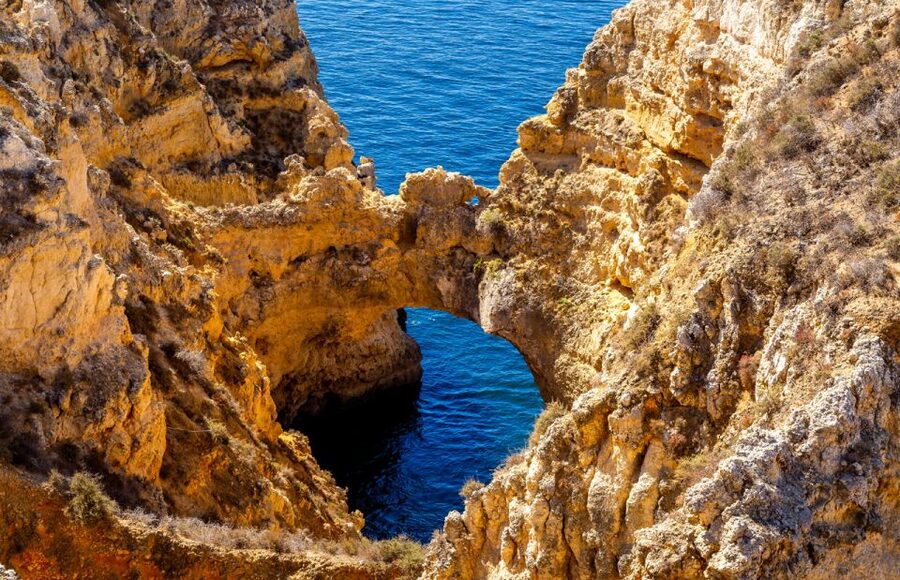 From Lagos: Cruise to the Caves of Ponta da Piedade - Inside the sea caves and narrow arches