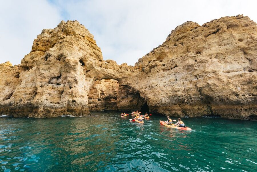 From Lagos: Kayaking and Boat Cave Explorer Tour - Paddling through the caves