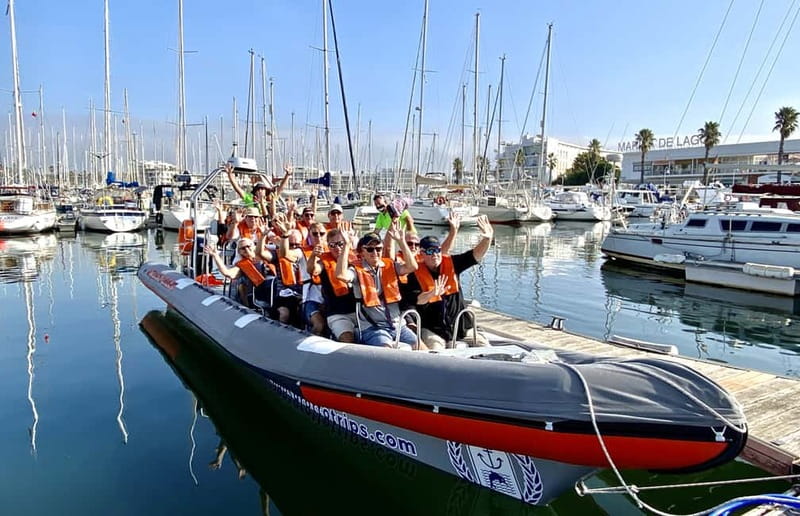 From Lagos: Scenic Cruise to the Benagil and Carvoeiro Caves - Leaving Lagos Marina and passing Alvor