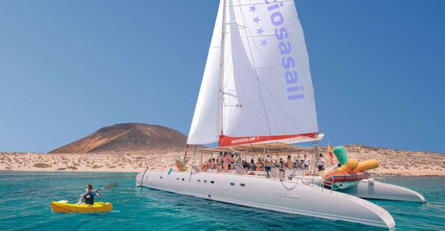 From Lanzarote: Sailing Day Trip Around La Graciosa - From your hotel to Órzola and across the channel
