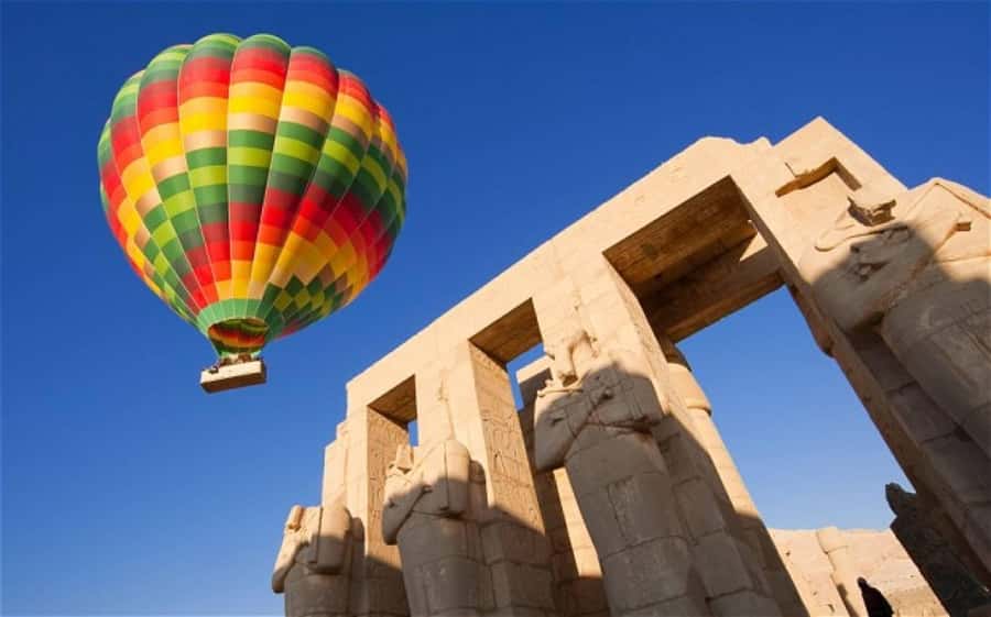From Luxor: 3-Night Nile Cruise to Aswan and Hot Air Balloon - Day one: Karnak, Luxor Temple, and a felucca on the Nile