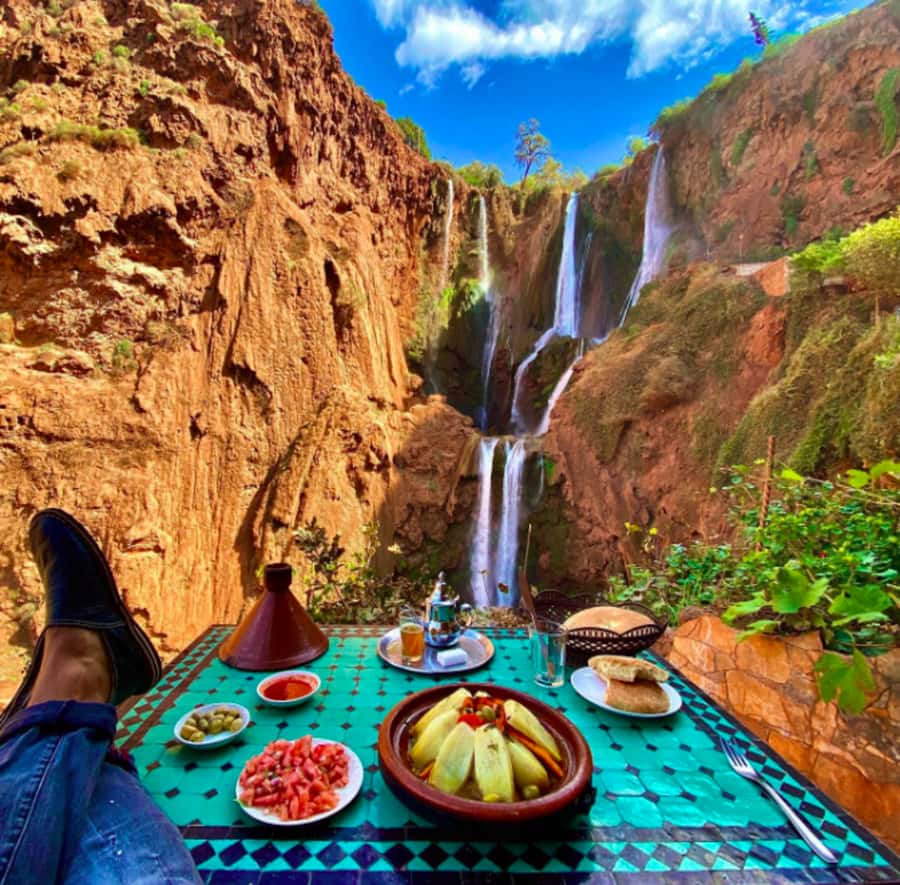 From Marrakech:Ouzoud Waterfalls Day Trip with Boat Tour - Walking Down to the Valley