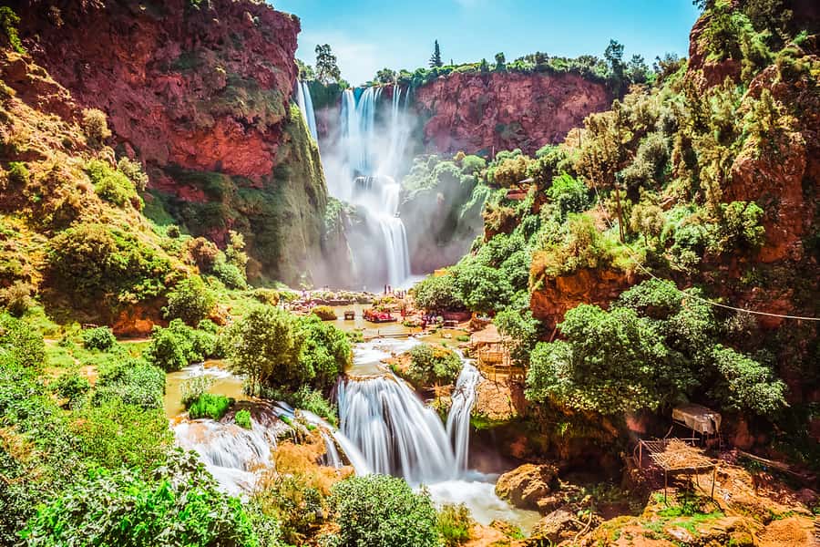 From Marrakech: Ouzoud Waterfalls Guided Tour & Boat Ride - Reaching the upper viewpoints above the falls