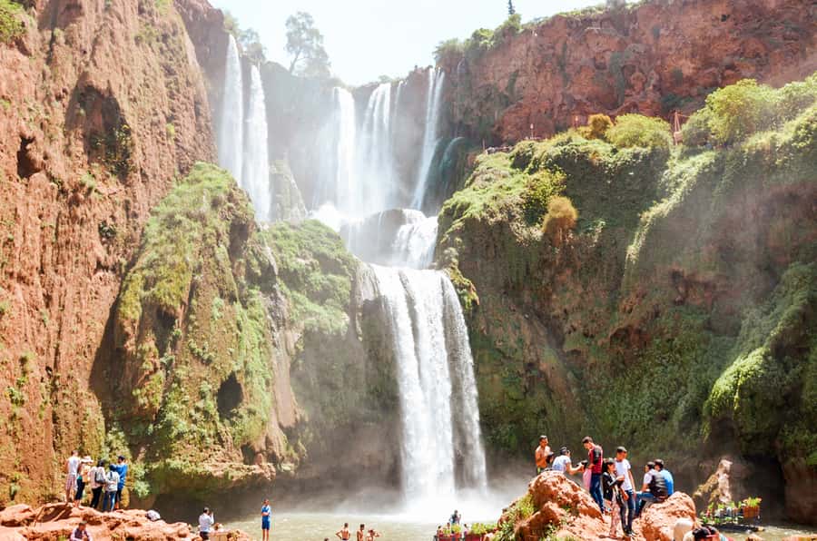 From Marrakech: Ouzoud Waterfalls Guided Tour & Boat Ride - Barbary macaques, olive trees, and local caution