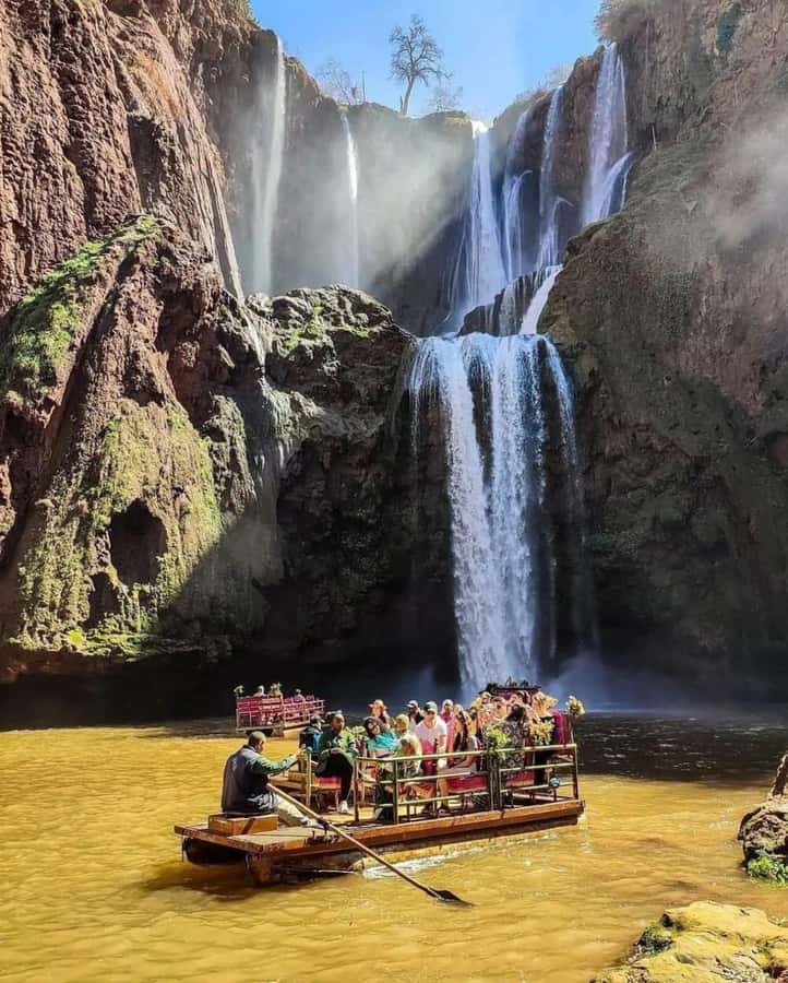 From Marrakech: Ouzoud Waterfalls Guided Trip with Boat Ride - Lunch above the falls