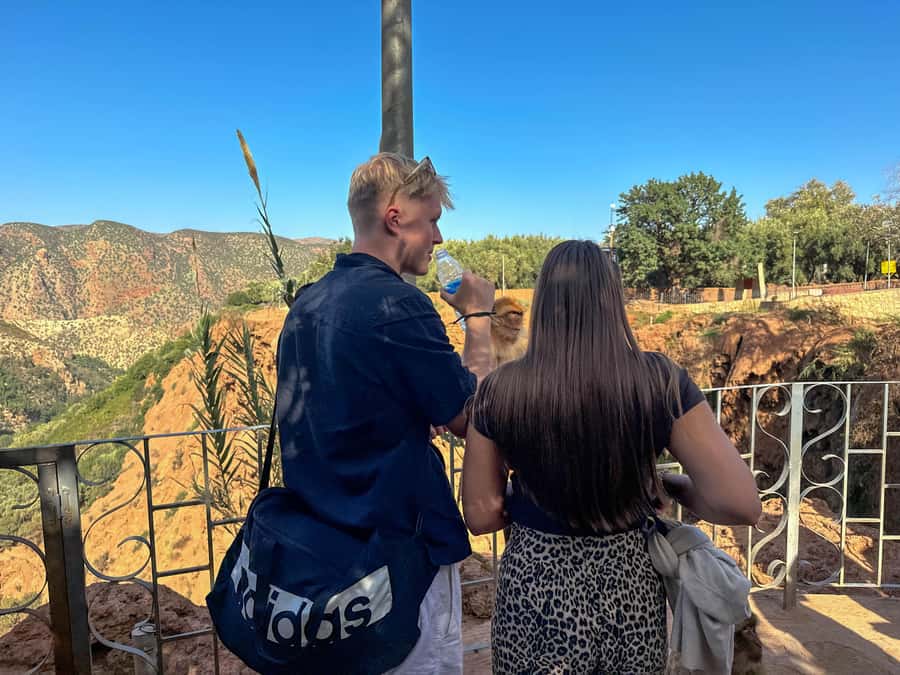 From Marrakech: Ouzoud Waterfalls guided trip with boat ride - First views of the 110-meter Ouzoud cascades