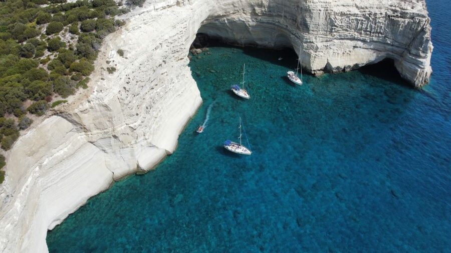 From Milos: Guided Day Cruise to Kleftiko With Lunch - What the weather can change