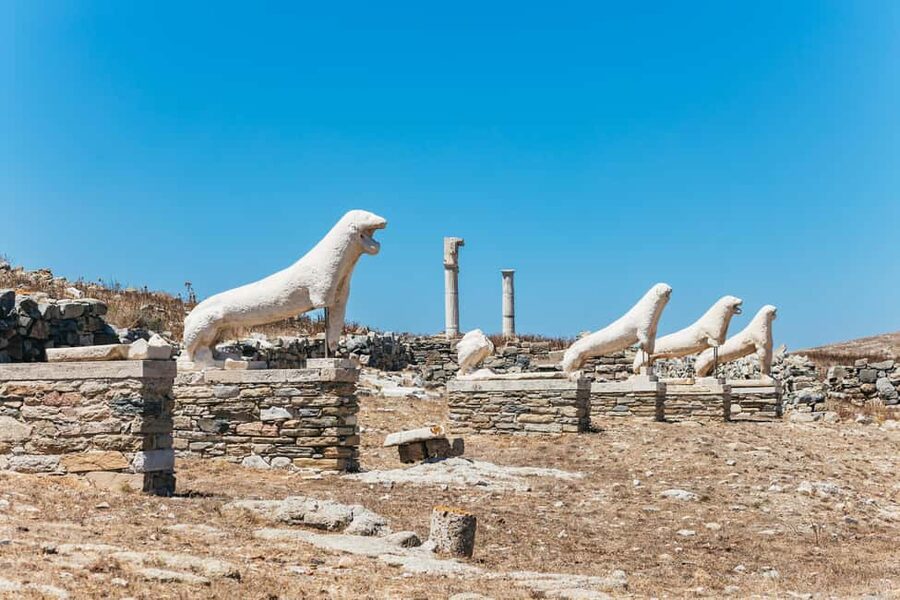 From Mykonos: Cruise to Delos and Rhenia with Lunch - Lunch on board: a practical Greek barbecue