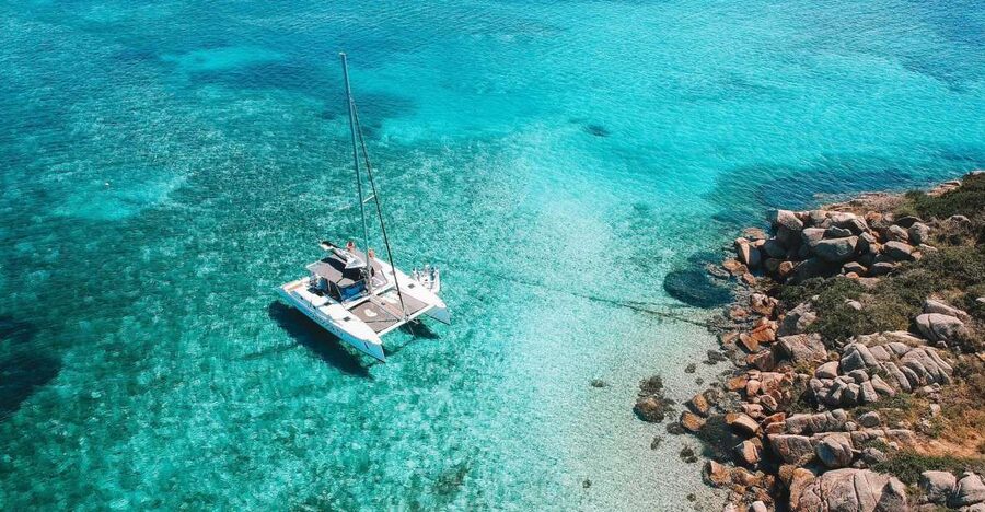 From Palau: La Maddalena Full-Day Archipelago Catamaran Tour - Food on board, from aperitivo to pasta