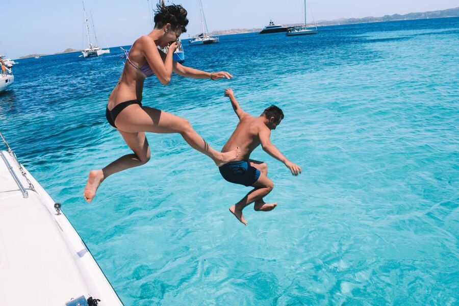 From Palau: La Maddalena Full-Day Archipelago Catamaran Tour - What the crew adds to the experience