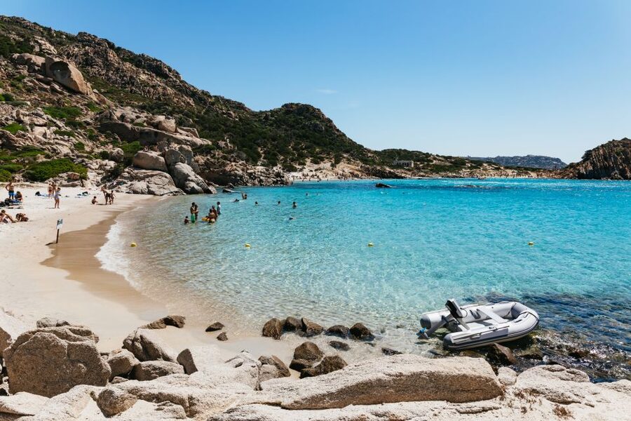 From Palau: La Maddalena Islands Full-Day Trip by Boat - La Maddalena town and the other final route