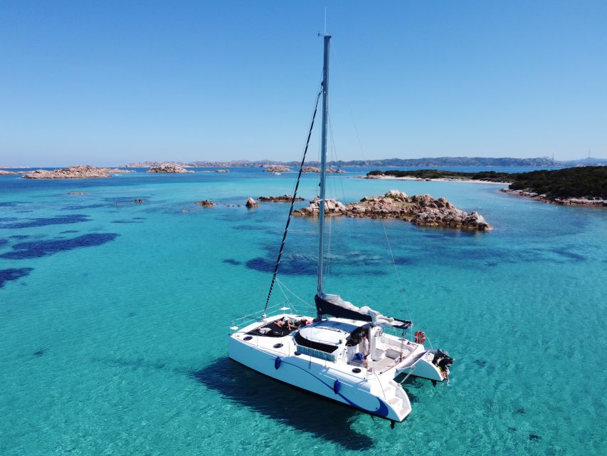 From Palau: Maddalena Archipelago Catamaran Tour with Lunch - A proper Sardinian lunch at sea