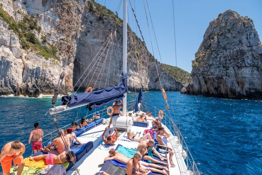 From Parga: Paxos and Antipaxos Cruise with Blue Caves - Boarding Megalochari in Parga