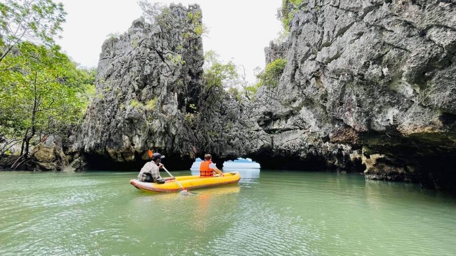 From Phuket: Phang Nga Bay and Canoeing Tour by Big Boat - James Bond Island and Khao Phing Kan