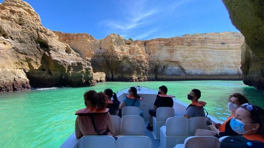 From Portimão: Algar de Benagil and Sea Caves Boat Tour - From Portimão Marina to the Arade River