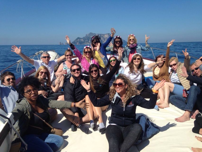 From Positano, Praiano, or Amalfi: Capri Full-Day Boat Tour - Three to four hours to explore Marina Grande and Capri