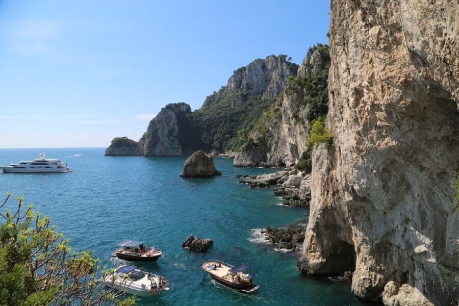 From Positano: Sorrento Coast & Capri Full-Day Trip by Boat - Swimming and snorkeling in the Tyrrhenian Sea