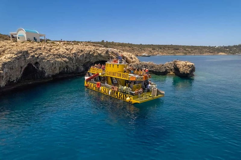 From Protaras: Cruise to Blue Lagoon, Turtle Cove & Sea Cave - Boarding at Protaras Pier for a three-hour cruise