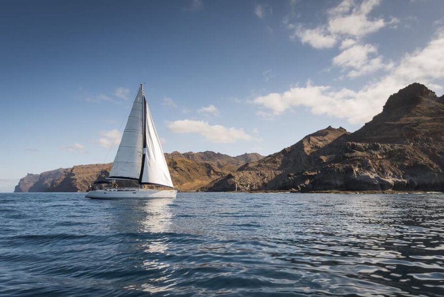 From Puerto de Mogán: Sailboat Trip with Food and Drinks - The southern coast from the water