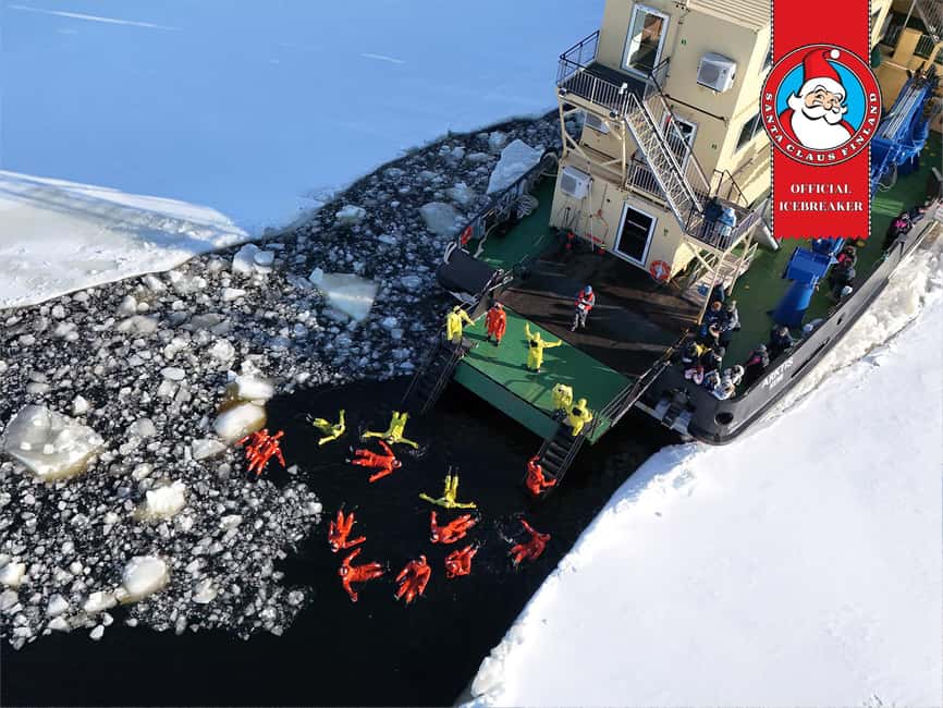 From Rovaniemi: Icebreaker Arktis Cruise with Ice Floating - The SnowCastle area: useful stop, not the main event