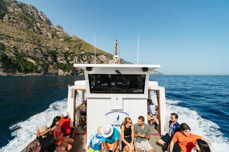 From Sorrento/Nerano: Amalfi and Positano Boat Tour - The ride toward Positano passes Furore and Praiano