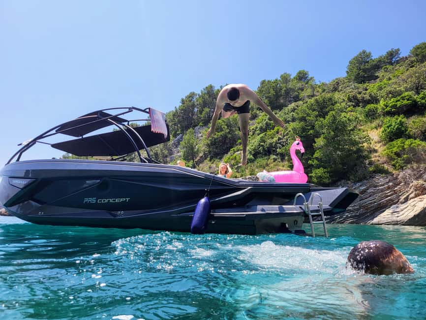 From Split: Blue Cave, Hvar, Mamma Mia, 5 Islands boat Tour - Key points at a glance