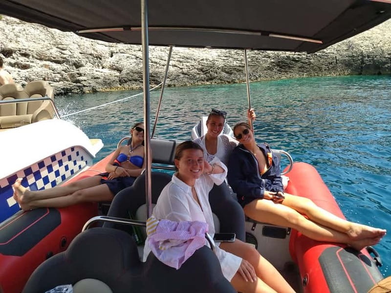 From Split: Blue Cave, Hvar, Mamma Mia, 5 Islands boat Tour - Stiniva Cove from the sea