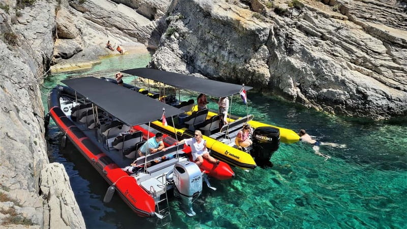 From Split: Blue Cave, Hvar, Mamma Mia, 5 Islands boat Tour - Budikovac Blue Lagoon, the best swimming stop