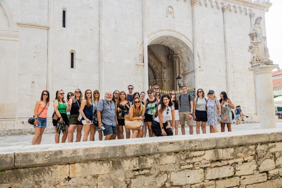 From Split: Krka Waterfalls Cruise & Trogir Walking Tour - Guides, communication, and how the day feels