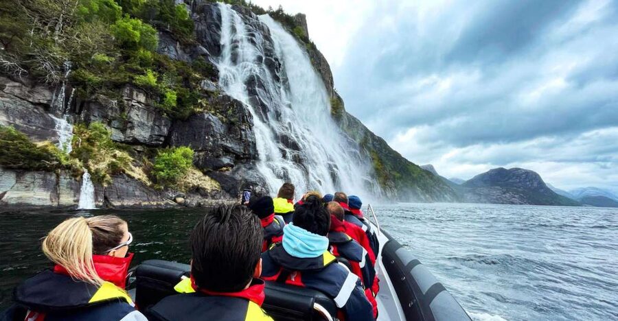 From Stavanger: Lysefjorden & Pulpit Rock RIB Boat Tour - Vagabond Cave and Fantahala
