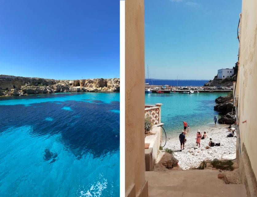 From Trapani: Favignana and Levanzo Mini Cruise with Lunch - The Faraglione and Levanzo’s coves complete the cruise