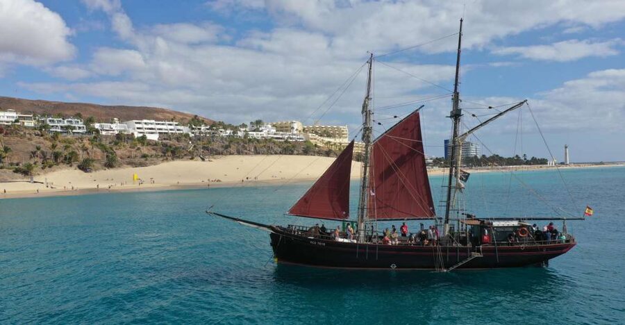 Fuerteventura: 4-Hour Pirate Sailing Adventure - Swimming, swinging, and playing around the boat