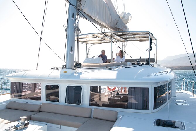 Fuerteventura: Small-Group Magic Deluxe Catamaran Cruise - Sailing beside Fuerteventura’s volcanic coast