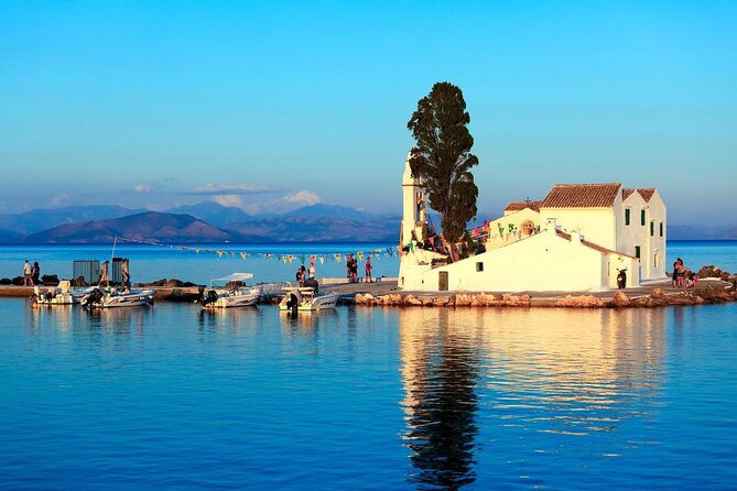 Full-Day Boat Tour of Paxos Antipaxos Blue Caves from Corfu - Corfu’s Old Fortress looks different from the water