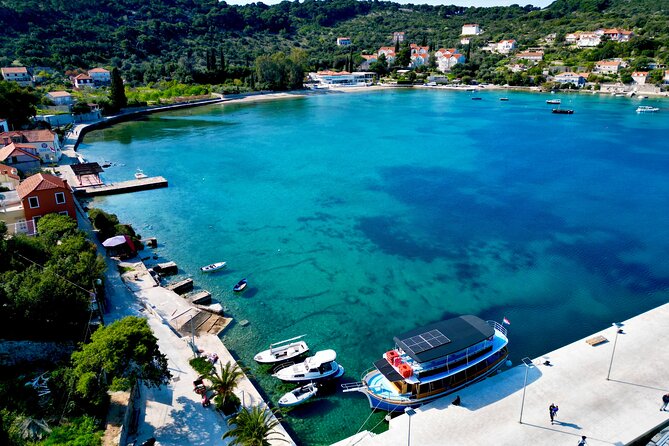 Full-Day Dubrovnik Elaphite Islands Cruise with Lunch and Drinks - Morning on Lopud: Šunj beach, gardens, and old churches