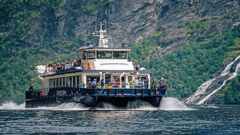 Geiranger: Fjord and Waterfalls Sightseeing Boat Trip - Finding the boat at Geiranger Harbor