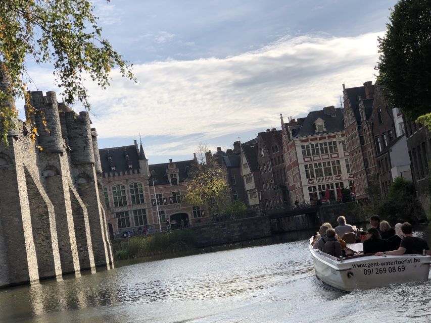 Ghent: 40-Minute Historical Boat Tour of City Center - The Old Fish Market and the approach to Gravensteen