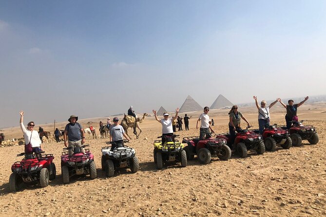 Giza pyramids, Sphinx, ATV bike, Lunch,Camel ride, Dinner cruise& shopping tour - Camel riding: memorable, brief, and best kept in perspective