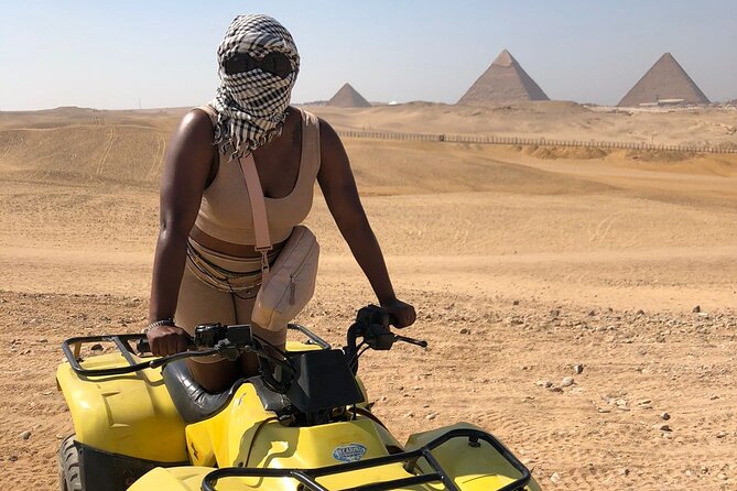Giza pyramids, Sphinx, ATV bike, Lunch,Camel ride, Dinner cruise& shopping tour - What $65 really gets you
