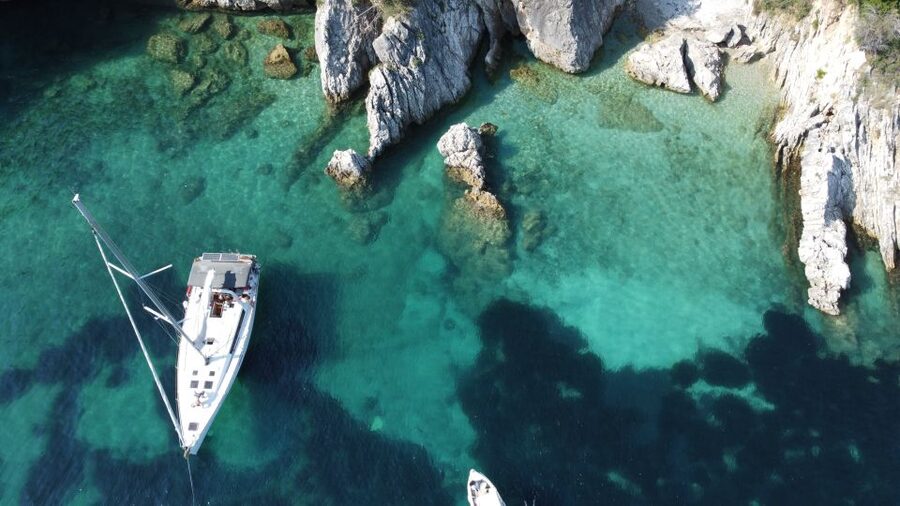 Gouvia: Corfu Island Sailing Trip with Snack and Soft Drinks - Gialiskari gives the day its adventurous edge