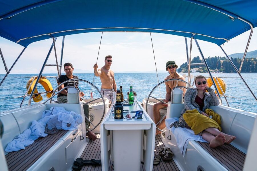 Gouvia: Corfu Island Sailing Trip with Snack and Soft Drinks - What the boat feels like for a half-day