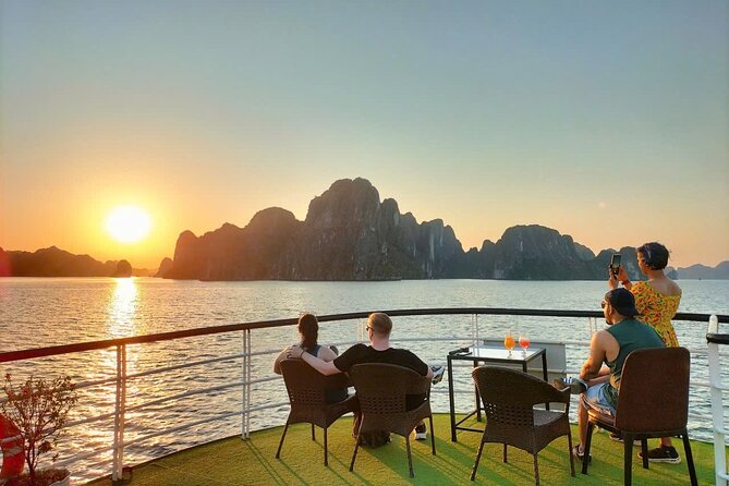 Ha Long Bay Cruise Day Tour - Cave, Kayaking, Swimming & Lunch - Hang Luon Cave by kayak or bamboo boat