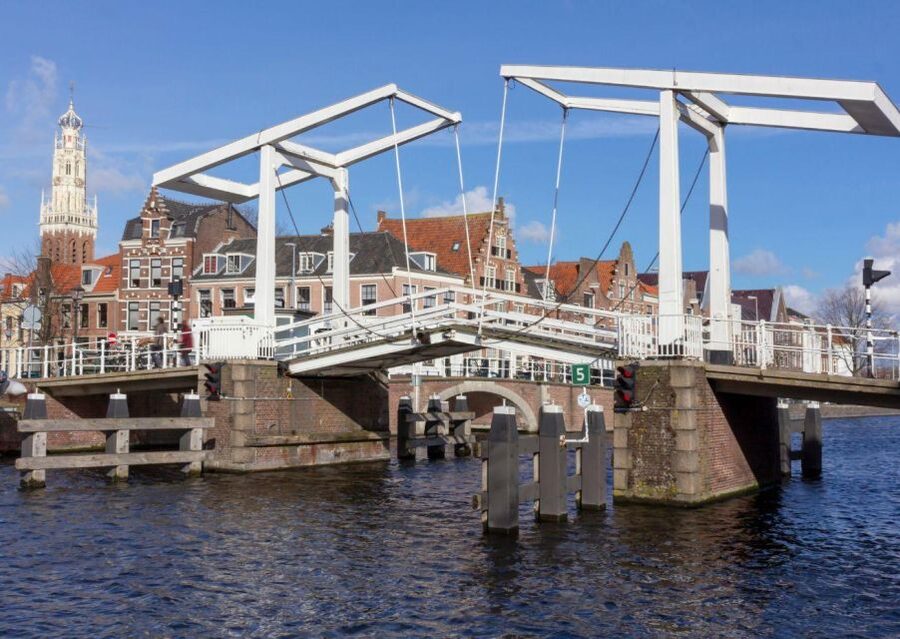 Haarlem: Sightseeing Canal Cruise through the City Center - De Adriaan, the cruise’s most photogenic landmark